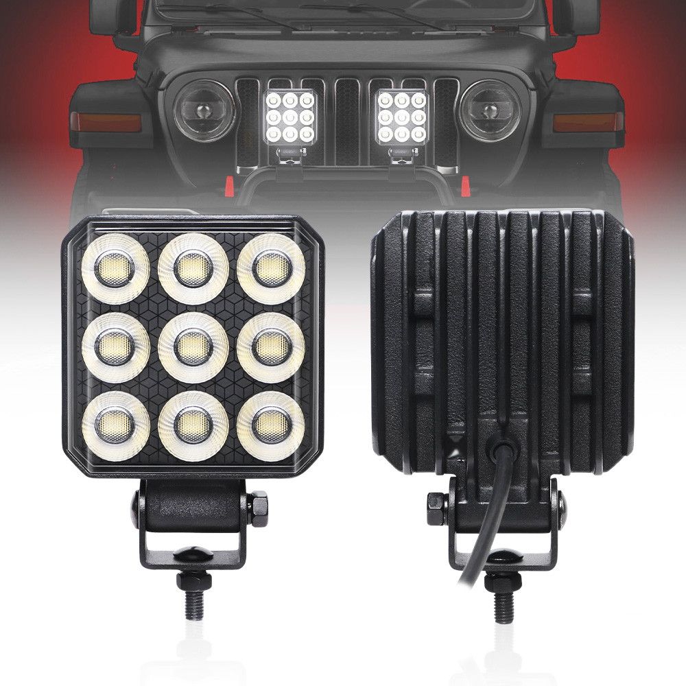 products/1527/LED RADNO SVETLO ZA KAMIONE.jpg - LED REFLEKTOR - RADNO SVETLO 10x10cm 54W - Xenon Svetla Beograd